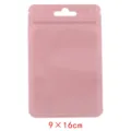 Bolsa de plástico rosa con autocierre y ventana para joyas y alimentos 9x16cm - 9x16cm (ai-50 Piezas/Paquete) / Rosa