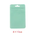 Pequeña bolsa de plástico resellable verde menta para guardar las joyas, 8x13cm - 8x13cm (ai-50 Piezas/Paquete) / Verde