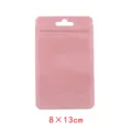 Bolsa de plástico rosa resellable con ventana para joyas y accesorios tamaño 8x13cm - 8x13cm (ai-50 Piezas/Paquete) / Rosa