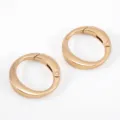 Gouden gelegeerde O-ring veerclips voor doe-het-zelf tasaccessoires en sleutelhangers - 2 Stuks/Set / 1 Inch / Lichtgoud
