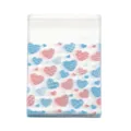 100 pieces of heart pattern self-sealing plastic food bags for cookies and candy - 100 Pcs/Pack / Full Hearts
