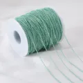 1.5mm mint green copper ball chain on spool for DIY jewelry and tassel making - 1 Meter / Green