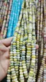 Handmade 4x8mm abacus shaped beads with unique crackle texture for DIY jewelry making - 50 Pieces/Pack / Ink Stone Gold