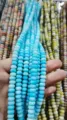 Sky blue 4x8mm cracked jade abacus beads for DIY handmade jewelry and craft making - 50 Pieces/Pack / Glacier Blue
