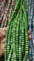 Green 4x8mm ice-crack jade abacus beads strands for handmade DIY jewelry crafting - 50 Pieces/Pack / Bamboo Green Tea