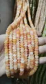 Vibrant 4x8mm orange ice crackle abacus beads for DIY handmade jewelry making accessories - 50 Pieces/Pack / Transparent Glaze Yellow