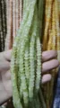 4x8mm light green ice-crack jade abacus beads for handmade DIY jewelry crafting projects - 50 Pieces/Pack / Transparent Xinshan Jade