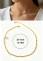 Detailopname met de getextureerde zonne-choker-ketting en de exacte afmetingen getoond. - 4 mm Ronde Schijfketting