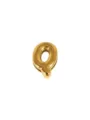 Gouden opgeblazen letter Q hanger detailweergave, glanzende bedel voor DIY sieraden maken. - Letter Q
