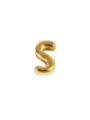Gouden letter S hanger roestvrij staal DIY sieraden accessoire voor mode armband ketting - S