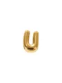 Goudkleurige 3D pufferige letter U hanger bedel voor DIY sieraden maken armbanden. - Letter U