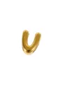 Detailopname van een gouden letter V bedel, perfect voor DIY sieraden en armbanden. - Letter V