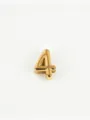 Gouden 10mm cijfer 4 metalen bedel hanger voor DIY armband sieraden maken veelzijdig stijlvol accessoire - Cijfer 4