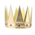 Goldene Kinder Krone für Prinz König Kostüm Halloween Party Geburtstag Zubehör - Goldene Dreieck Krone