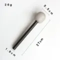 Detailed view of silver glitter toy microphone prop with 27cm length and 26g weight. - Glitter Finish / Silver