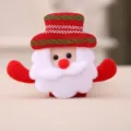 Lindo broche de Papá Noel de felpa con luz LED para decoración de fiestas navideñas - Papá Noel Luminoso Colorido