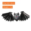 Decorazione a sospensione per Halloween a forma di pipistrello in carta a nido d'ape - Pipistrello Retrattile