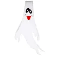 Cartoon Halloween Geist Windsack hängende Dekoration mit lächelndem Gesicht auf Weiß - Naughty Ghost (Non-Luminous)