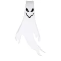 Halloween Windsack Dekoration in Weiß mit gruseligem Gespenstergesicht zum Aufhängen - Fierce Ghost (Non-Luminous)