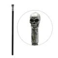 Cetro de calavera de Halloween para niños accesorios de actuación y disfraces. - Estilo Calavera / Plateado