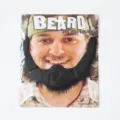 Realistischer langer schwarzer Kostümbart für Halloween-Partys und Cosplay-Verkleidung - Luoyige Stil Bart / Schwarz