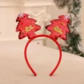 Festlicher roter Pailletten-Weihnachtsbaum-Haarreif für Weihnachtsfeiern und Partys - Pailletten Roter Baum Stil (5780282400491)