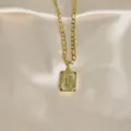 18K Gold Edelstahl Buchstabe L Kettenanhänger Minimalistische Figaro Kette Schmuck - Buchstabe L / Gold