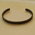 Minimalist Black Stainless Steel C-Shaped Open Cuff Bracelet Fashion Trend Trendy Jewelry - 6mm (72mm) / Black