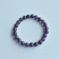 Natural amethyst gemstone bead stretch bracelet, elegant purple crystal jewelry for daily wear. - 9# Natural Amethyst