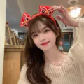 Rotes Plüsch-Löwentanz-Stirnband für das chinesische Neujahr, festliches Haar-Accessoire - Einheitsgröße / Bestickter Weißer Drachenstil / Rot