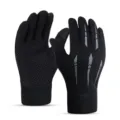 Windproof thermal cycling gloves with anti-slip palm and reflective stripes for outdoor sports. - One Size / Monster Claw Gloves - Gray