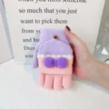 Winter warm plush half-finger flip gloves, cute pink and purple knit mittens with bow. - One Size / Bow Pink