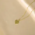 Gold stainless steel sunburst heart letter V pendant necklace minimalist fashion jewelry - Radiant Heart Initial V Necklaces