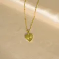 Gold stainless steel sunray heart necklace with initial letter pendant, minimalist fashion jewelry. - Ray Heart Initial Y Necklaces