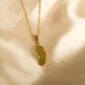 Gold stainless steel flip-flop pendant necklace, dainty chain jewelry for women summer style. - Slipper Style