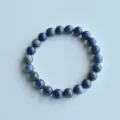 Natural lapis lazuli gemstone beaded elastic stretch bracelet for women and men daily wear - 13# Natural Lapis Lazuli