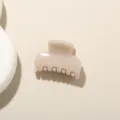Elegant cream jelly color PC hair claw clip for women's hairstyles in Korean style - Bulk (No Packaging) / Jelly Apricot