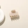 Süße beige PC-Haarklammer mit vier Zähnen für elegante halbe Hochsteckfrisuren - Großpackung (Ohne Verpackung) / Gelee Aprikose