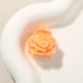 Piccola molletta per capelli a rosa arancione perlata per acconciature a metà coda - Stile Rosa / 2.5cm / Arancio Chiaro Perlato