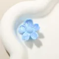 Elegante molletta per capelli a fiore di ciliegio azzurro perlato per acconciature dolci - Stile Fiore di Ciliegio / 2.5cm / Blu Chiaro Perlescente
