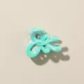 Piccola molletta per capelli a fiocco verde perlato per frangia e styling capelli - Stile Nodo a Farfalla Lineare / 2.7cm / Verde menta