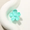 Piccola e dolce molletta per capelli a fiore di ciliegio ciano perlato da 2,5 cm - Stile Fiore di Ciliegio / 2.5cm / Verde Menta Perlato
