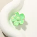 Molletta per capelli a ciliegio perlata verde chiaro 2.5cm per acconciature medie - Stile Fiore di Ciliegio / 2.5cm / Verde Erba Perlato