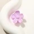 Piccola molletta a fiore di ciliegio viola perlato da 2,5 cm per acconciature eleganti. - Stile Fiore di Ciliegio / 2.5cm / Viola Chiaro Perlescente