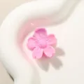 Mini molletta per capelli a forma di ciliegio rosa perlato da 2,5 cm per stile dolce chic - Stile Fiore di Ciliegio / 2.5cm / Rosa Scuro Perlescente