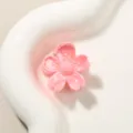 Piccola molletta per capelli a forma di fiore di ciliegio rosa perlato da 2,5 cm. - Stile Fiore di Ciliegio / 2.5cm / Rosa Chiaro Perlato