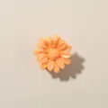 Mini fermaglio per capelli a forma di margherita arancione vivace per frangia 2,5 cm - Stile Margherita / 2.5cm / Arancio Chiaro Perlato
