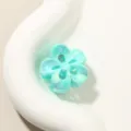 Pinza per capelli a fiori a cinque petali da 2,5 cm in ciano cangiante per capelli semi-raccolti - Fiore a cinque petali / 2.5cm / Verde Menta Perlato
