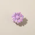 Mini molletta per capelli a margherita viola iridescente per ragazze stile principessa - Stile Margherita / 2.5cm / Viola Chiaro Perlescente