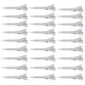 Bulk set of silver metal duckbill hair clips for makeup styling and hair sectioning - Small (4.5cm) / 30Pcs Pack